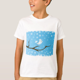 Vogel op een boom t-shirt