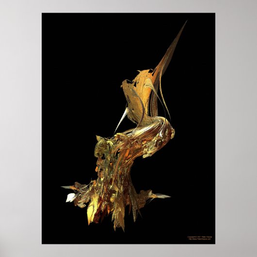 Vogel op een drager poster (Voorkant)