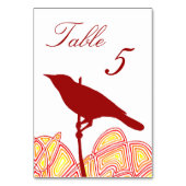 Vogel op een filiaal kaart (Achterkant)