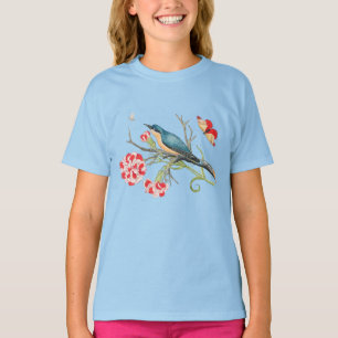 Vogel op een tak t-shirt
