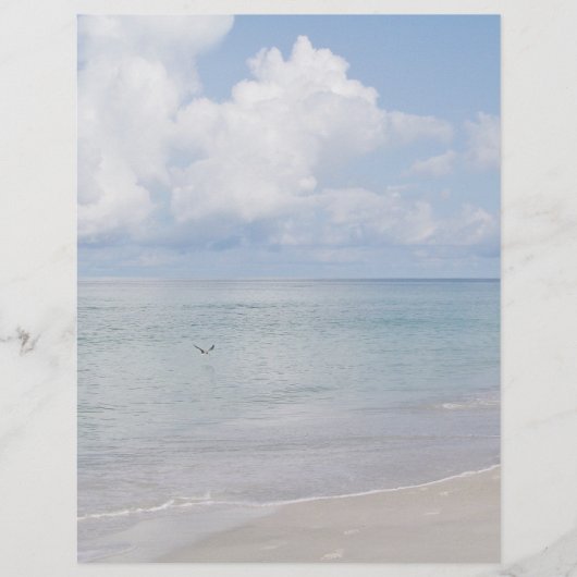 Vogel op het strand Briefpapier (Voorkant)