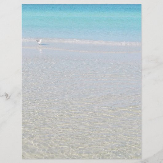 Vogel op het strand Briefpapier (Voorkant)