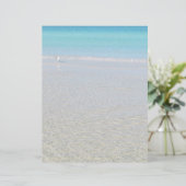 Vogel op het strand Briefpapier (Staand voorkant)