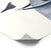 Vogel op kop poster (Hoek)