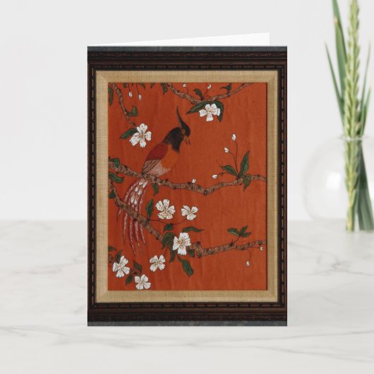 Vogel op Ricepaper Kaart (Voorkant)
