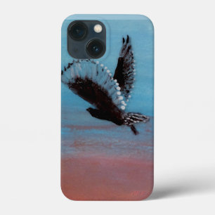 Vogel op Sunrise Art Owl iPhone 13 Mini Hoesje