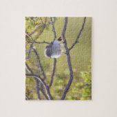 Vogel op Twig (Bushtit) Puzzel Legpuzzel (Verticaal)