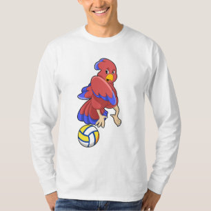Vogel op volleybalsport t-shirt