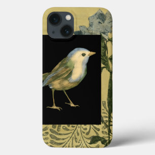 Vogel op zwarte en  achtergrond iPhone 13 hoesje