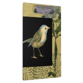 Vogel op zwarte en achtergrond klembord (Rechts)