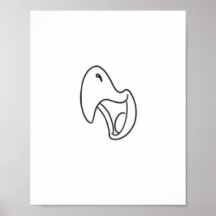 Vogel, papegaai, kreet thema poster