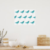 vogel poster (Keuken)