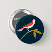 vogel ronde button 5,7 cm (Voorkant /achterkant)