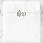 Vogel Ronde Sticker (Tas)