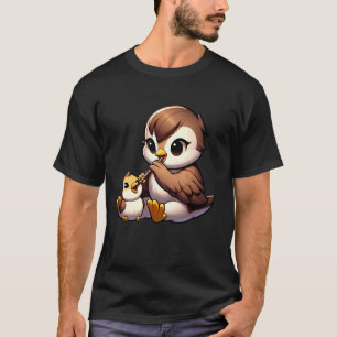 Vogel spelen fluit Musical Bird Design Lover Outfi T-shirt