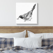 Vogel Tattoo 6 Canvas Afdruk (Insitu (Slaapkamer))
