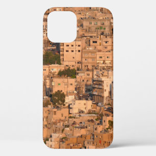 Vogel uitzicht op Arabische stad. Amman. Jordanië. iPhone 12 Hoesje