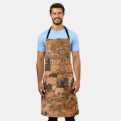 Vogel uitzicht op Arabische stad. Amman. Jordanië. Schort (Gedragen)