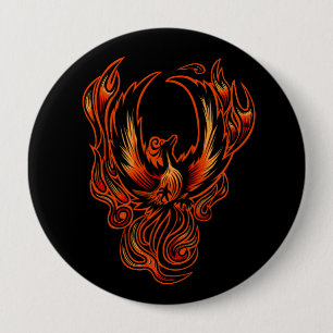 Vogel van brandwand ronde button 4,0 cm