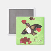 Vogel van de liefde magneet (Voorkant / Achterkant)