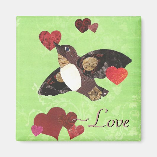 Vogel van de liefde magneet (Voorkant)