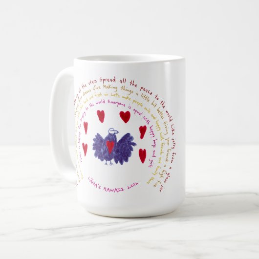 Vogel van de Liefde Mok (Voorkant links)
