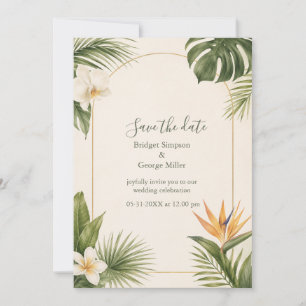 Vogel van de Paradijs Tropische Huwelijksbloemen u Kaart