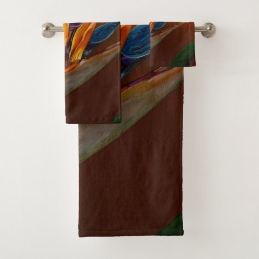 Vogel van de paradijzenbloem bad handdoek (Insitu)