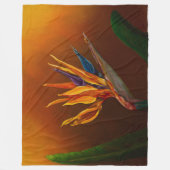 Vogel van de Paradise-bloem Fleece Deken (Voorkant)