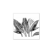 Vogel van de Paradise Flowers Rubberstempel (Afrduk)