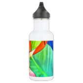 Vogel van de tropische kunst van Paradise Strelitz Waterfles (Rechts)