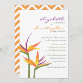 Vogel van de uitnodiging voor het huwelijk van Par (Voorkant / Achterkant)