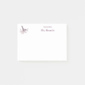 Vogel van het bureau van de Waterverf Natuur Art S Post-it® Notes (Voorkant)