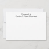 Vogel van het Paradijs Bedankkaart (Achterkant)