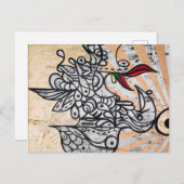 Vogel van het paradijs briefkaart (Voorkant / Achterkant)