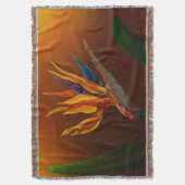 Vogel van het paradijs deken (Voorkant Verticaal)