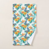 Vogel van het paradijs en het orchidee bad handdoek (Handdoek)