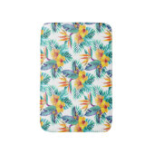 Vogel van het paradijs en het orchidee badmat (Voorkant Verticaal)