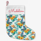 Vogel van het paradijs en het orchidee | Jouw name Kleine Kerstsok (Voorkant)