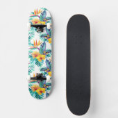 Vogel van het paradijs en het orchidee skateboard (Voorkant)