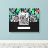 Vogel van het paradijs | Foto en tekst toevoegen Canvas Afdruk (Insitu (Houten vloer))