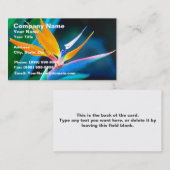 Vogel van het paradijs (Hawaii) Visitekaartje (Voorkant / Achterkant)