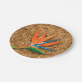 Vogel van het Paradijs op Wicker Papieren Bordje (Gekanteld)