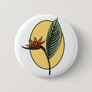 Vogel van het Paradijs Ronde Button 5,7 Cm
