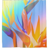 Vogel van het Paradijsgordijn Douchegordijn (Voorkant)