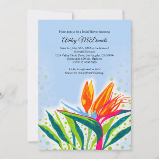 Vogel van het Paradise Bridal Shower Invitation