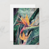 Vogel van Paradijs Bedankkaart (Voorkant / Achterkant)