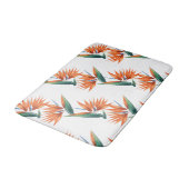 Vogel van paradijs, exotische strelitzia-bloem badmat (Gekanteld)