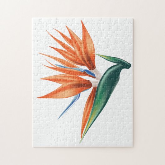 Vogel van paradijs, exotische strelitzia-bloem legpuzzel (Verticaal)