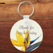 Vogel-van-paradijzen bruiloft voor sleutel sleutelhanger (Voorkant)